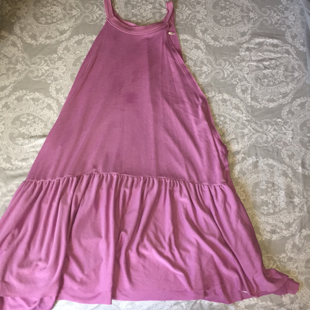 Magenta Halter Neck Summer Top